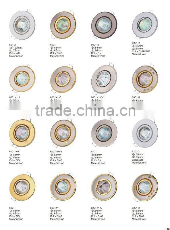 Zinc alloy ceiling spot light covers