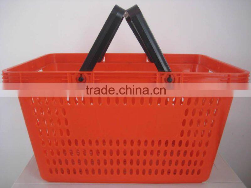 RH-BPH28-1 Eco Friendly HDPP Red Plastic Shopping Basket