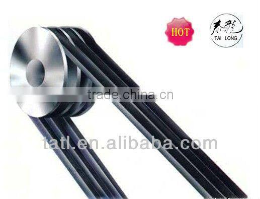 Rubber vee belt wrap vee belt