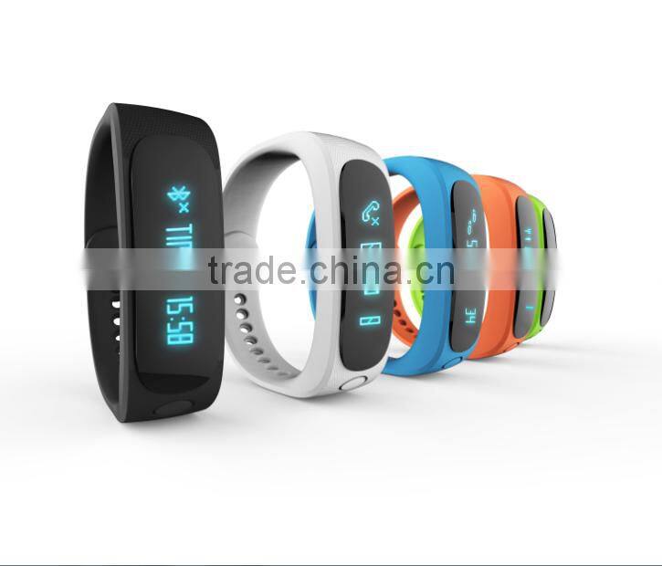 high quality message reminding flexible colorful led bluetooth bracelet