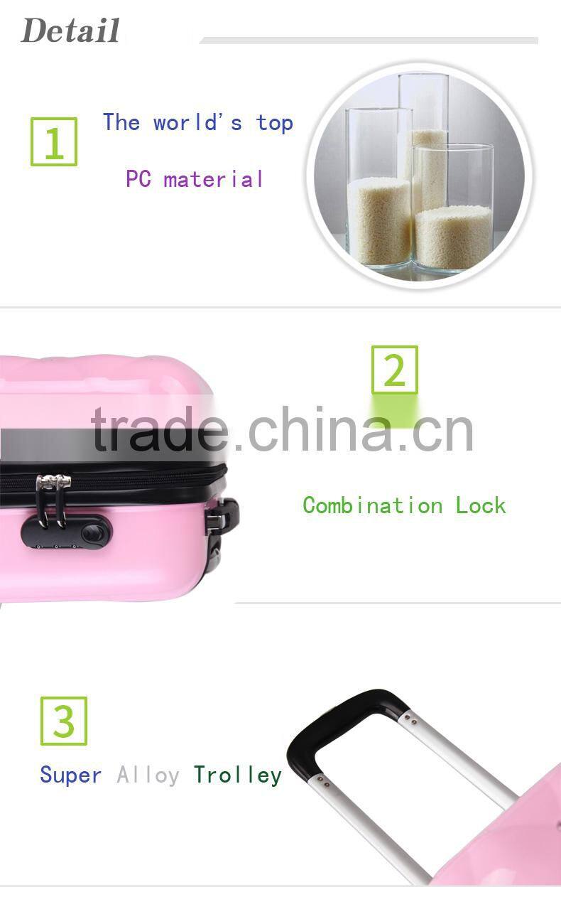 abs pc luggage carry on luggage airport trolley suitcase bag