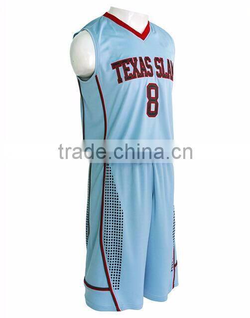 Daijun OEM cheap blue 2016 summer euroleague basketball jerseys