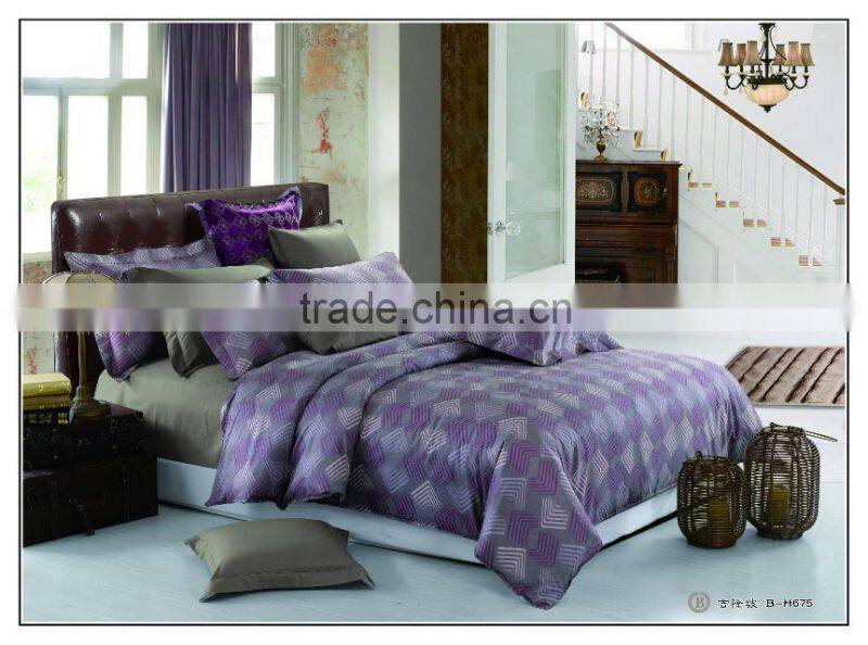 luxury and elegant duvet cover, 100% cotton reactive printing bedding set/China supplier