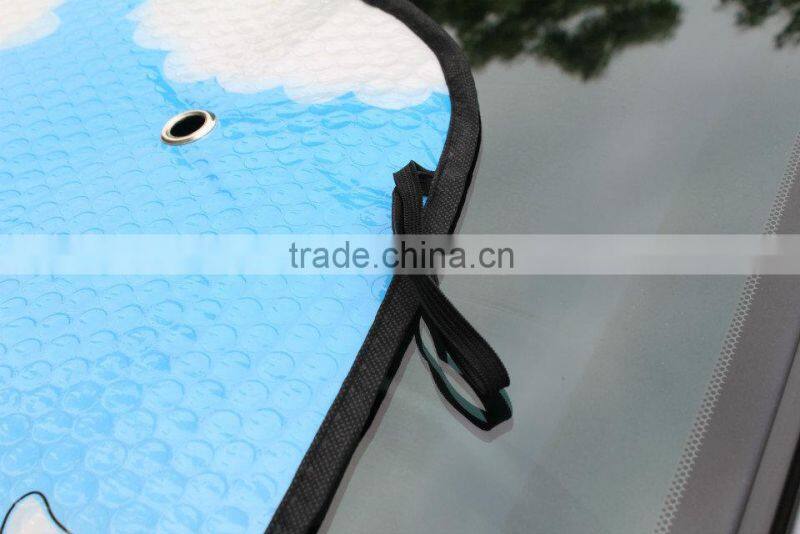PE promotional car sunshade for front window