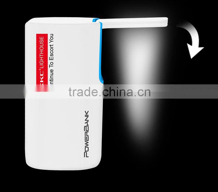 10400mAh 2 USB Interface High Capacity External Power Bank Mobile Power Station with lighting