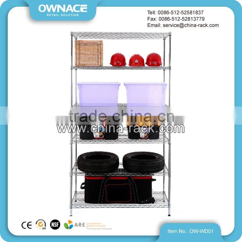 Chrome Wire Shelving Rack, Wire Shelf Storage, Chrome Shelving System