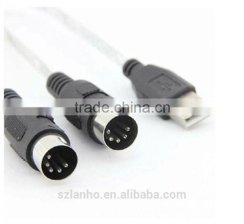 USB MIDI Music Cable Converter PC to Music Keyboard Supports Window