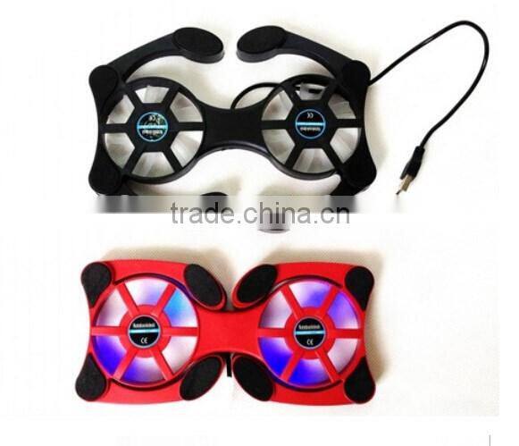 Good design folding usb laptop cooler pad ,laptop cooling stand, laptop cooling pad