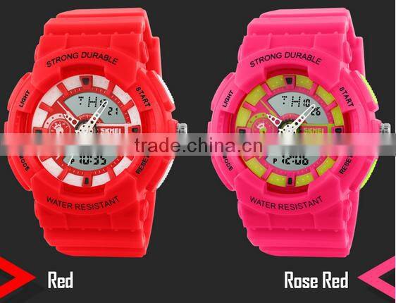 Japan movements LED light waterproof sports digital new design fashion girls watch
