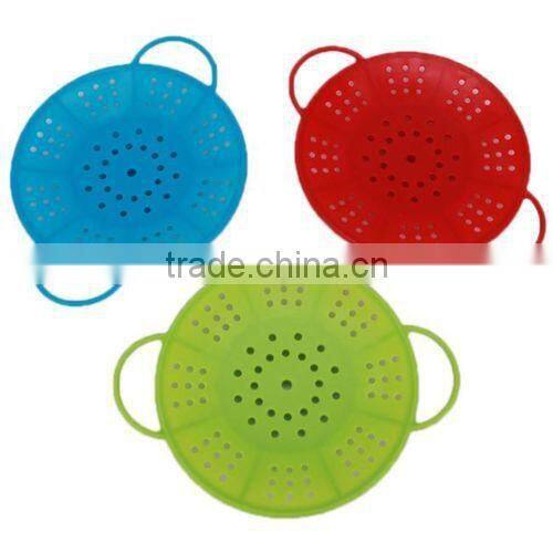 Chic Silicone Vegetable Steamer Food Veggie Steam Basket Microwaveable Cooker