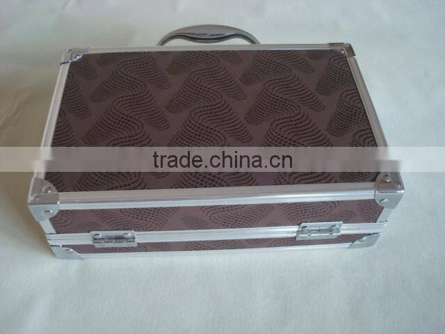 Aluminum jewel case cosmetic case gift box makeup box