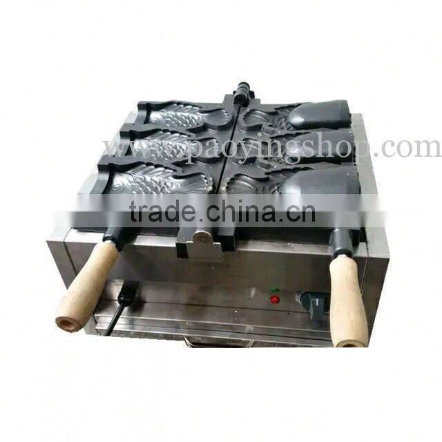 (3 in 1) 3pcs Commercial Use Non-stick 110v 220v Electric Icecream Taiyaki Baker + Batter Dispenser + Stuffing Scoop