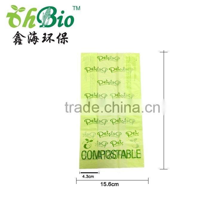 eco friendly 100% biodegradable plastic pet doggie poop bags
