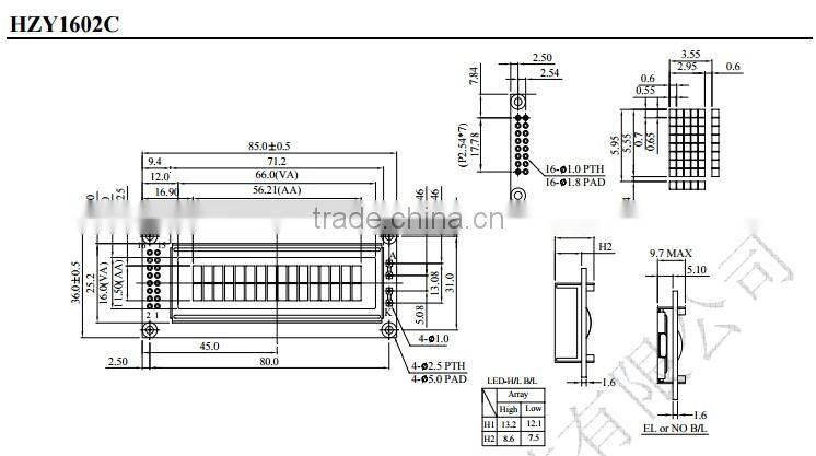 Medical Devices Customised Tally Counter Circuit FSTN Type Segment LCD Display FSTN LCD