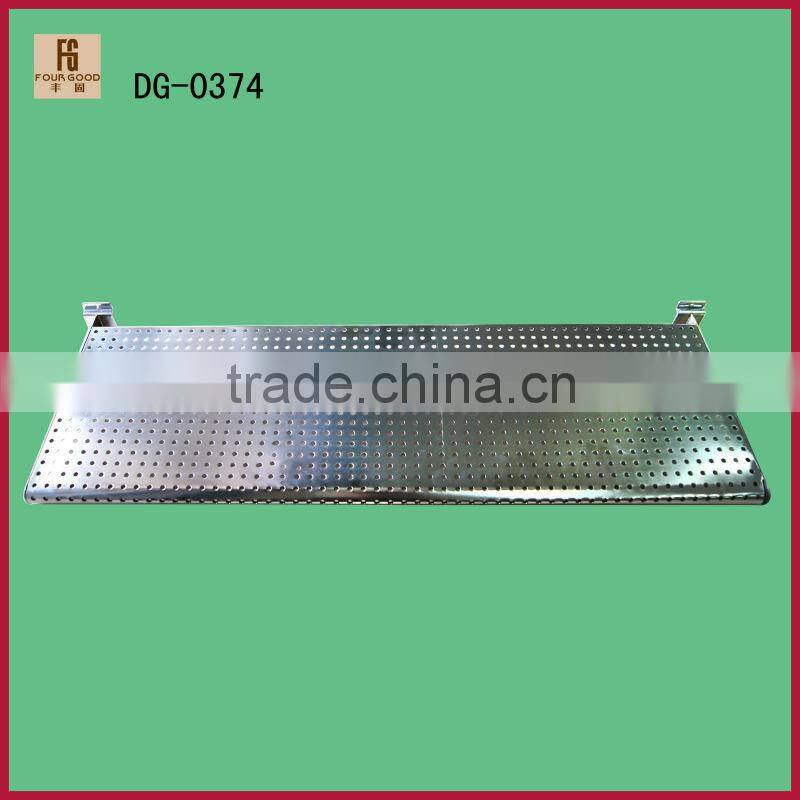 Steel u hang rail garment hanging rails / metal clothes hanging rack