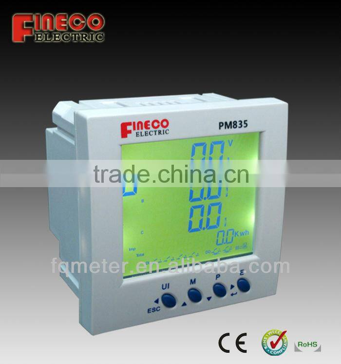 PM835 watt panel meter ac dc voltage digital panel meter electric digital panel meter in taiwan