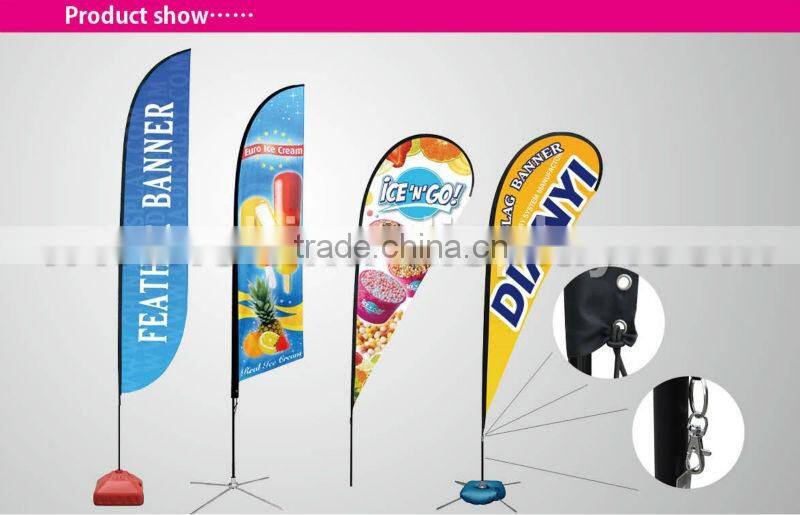 Expo Advertising Double Sided Full Color Flag Banner