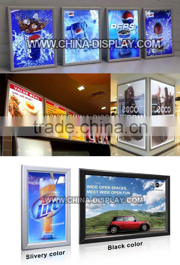 Advertising light up sign board super slim light box led backlit illuminated picture frame
