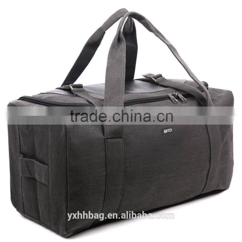 canvas travel shoulder bag for men