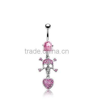 Acrylic belly navel piercings flower fleshed color navel ring make navel belly button rings
