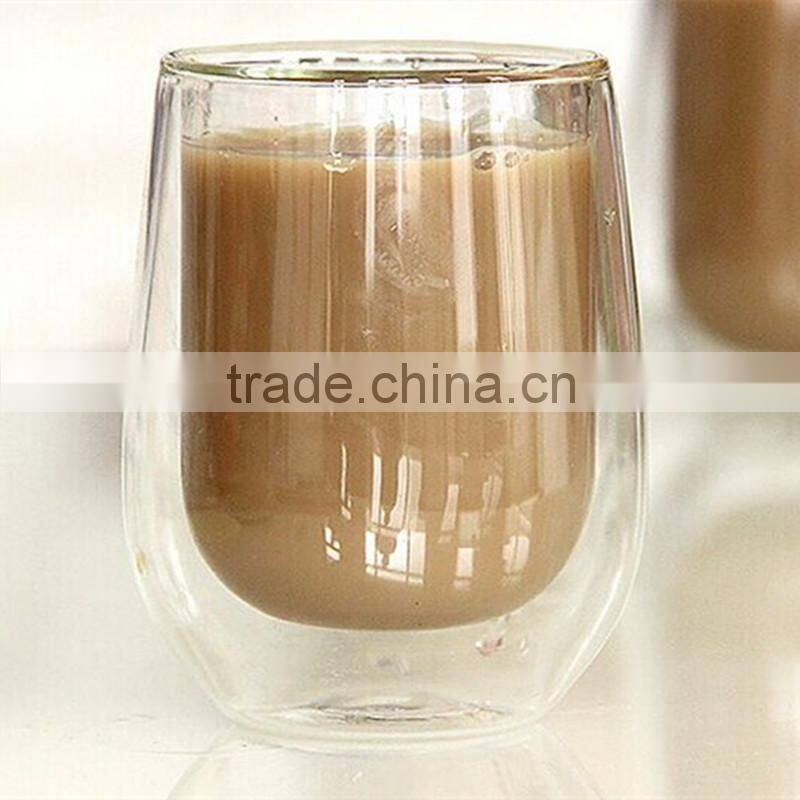 promotional gifts 2016 180ml double wall tea cup set oem with logo and without logo