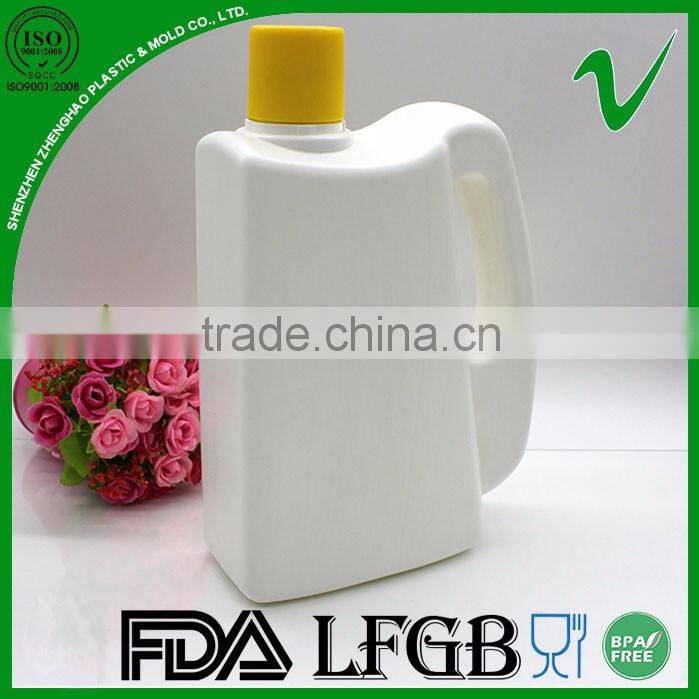 white rectangular handles HDPE household plastic liquid container