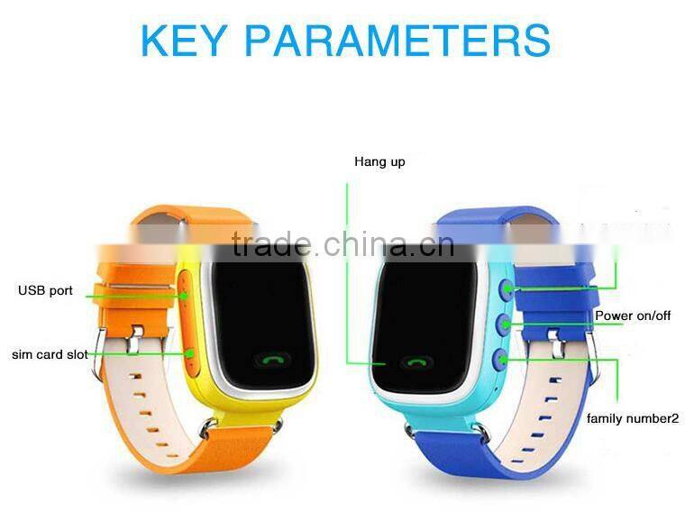 2016 New Smart baby watch Q60 Smart Watch Wristwatch SOS wrist watch small gps tracking device for kids mobile phone