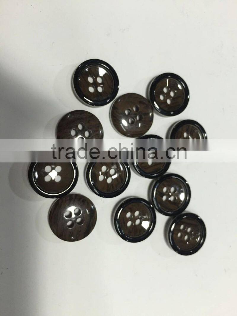 panel veneer resin buttons for garments accessory