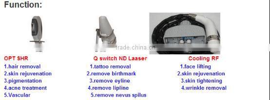 1000,000 shots IPL SHR Elight hair removal machine for fast hair removal