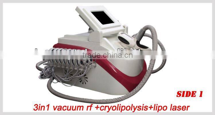 3 in1 high effective cryolipolysis vacuum laser professional slimming machine