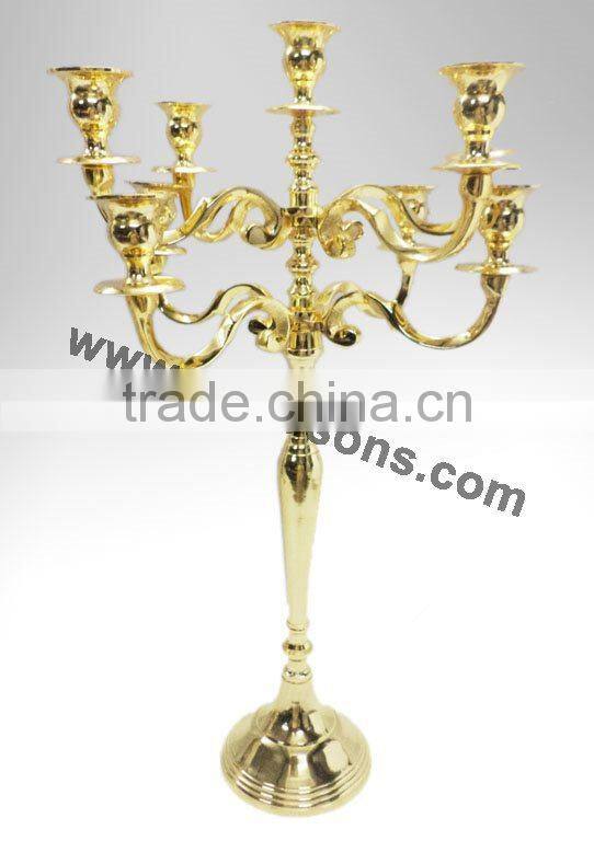 Modern Popular Gold Candelabras And 5 Arms Gold Candelabra Weddings For Church Decor