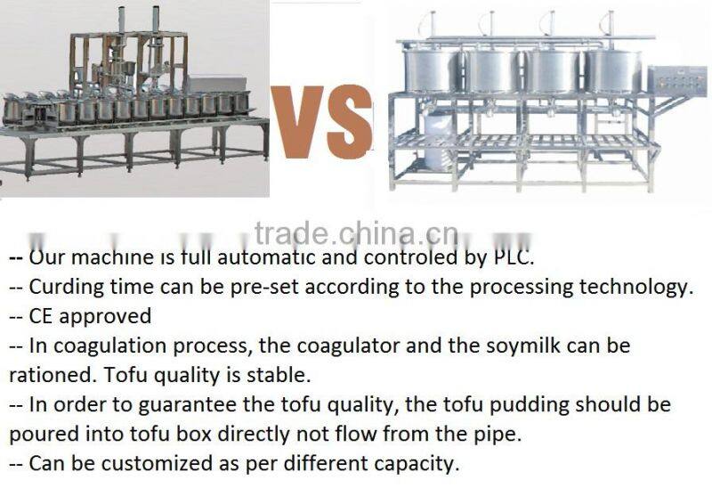 CE/full automatic coagulating machine in tofu production line