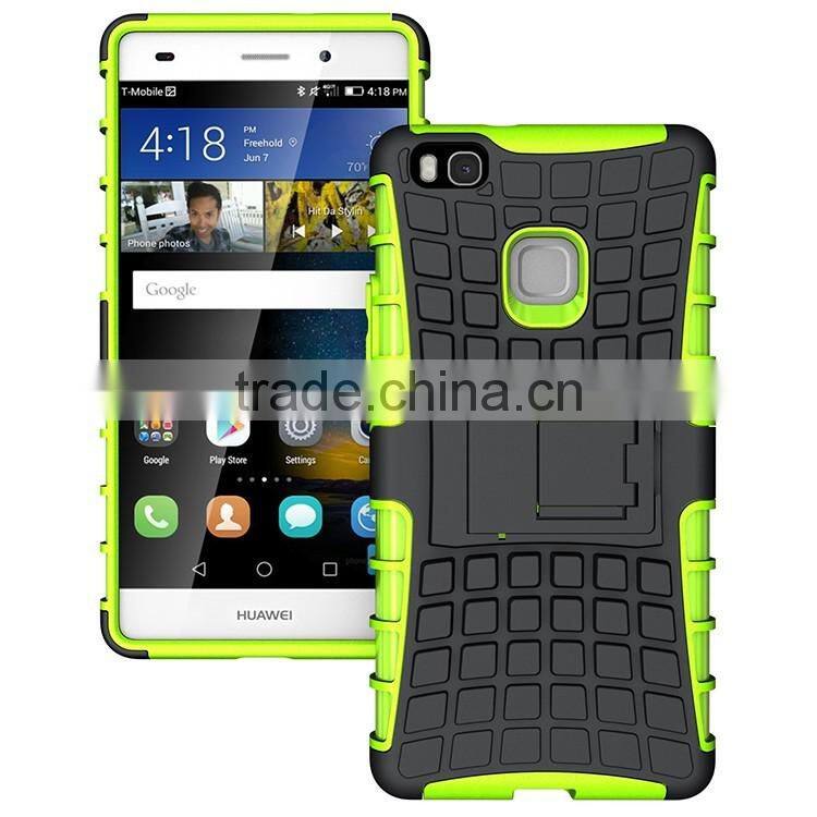 For HUAWEI P9 Lite Armor CASE Heavy Duty Hybrid Rugged TPU Impact Kickstand Hard Cover ShockProof Case