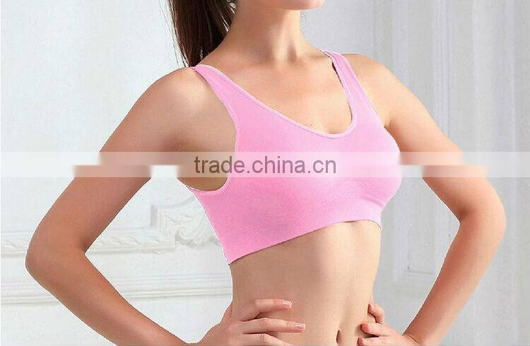 XXXL Hot Sexy Women Seamless Padded Athletic Yoga Running Sports Bra Crop Tank Top Vest Wholesale