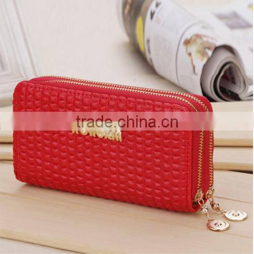 Vintage Embossed Stone Pattern Double Layer Women Lady Wallet Purse (BBYT005)
