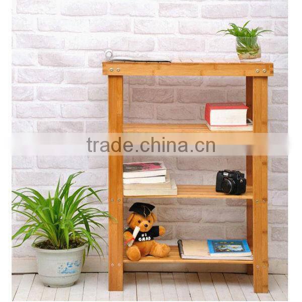 Premium Indoor 1.4FT Bamboo Rack 4 Floors Painted Eco Friendly