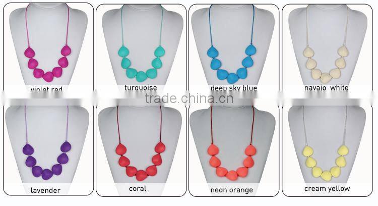 Fashion women wearing baby teething jewelry new year gift for wife