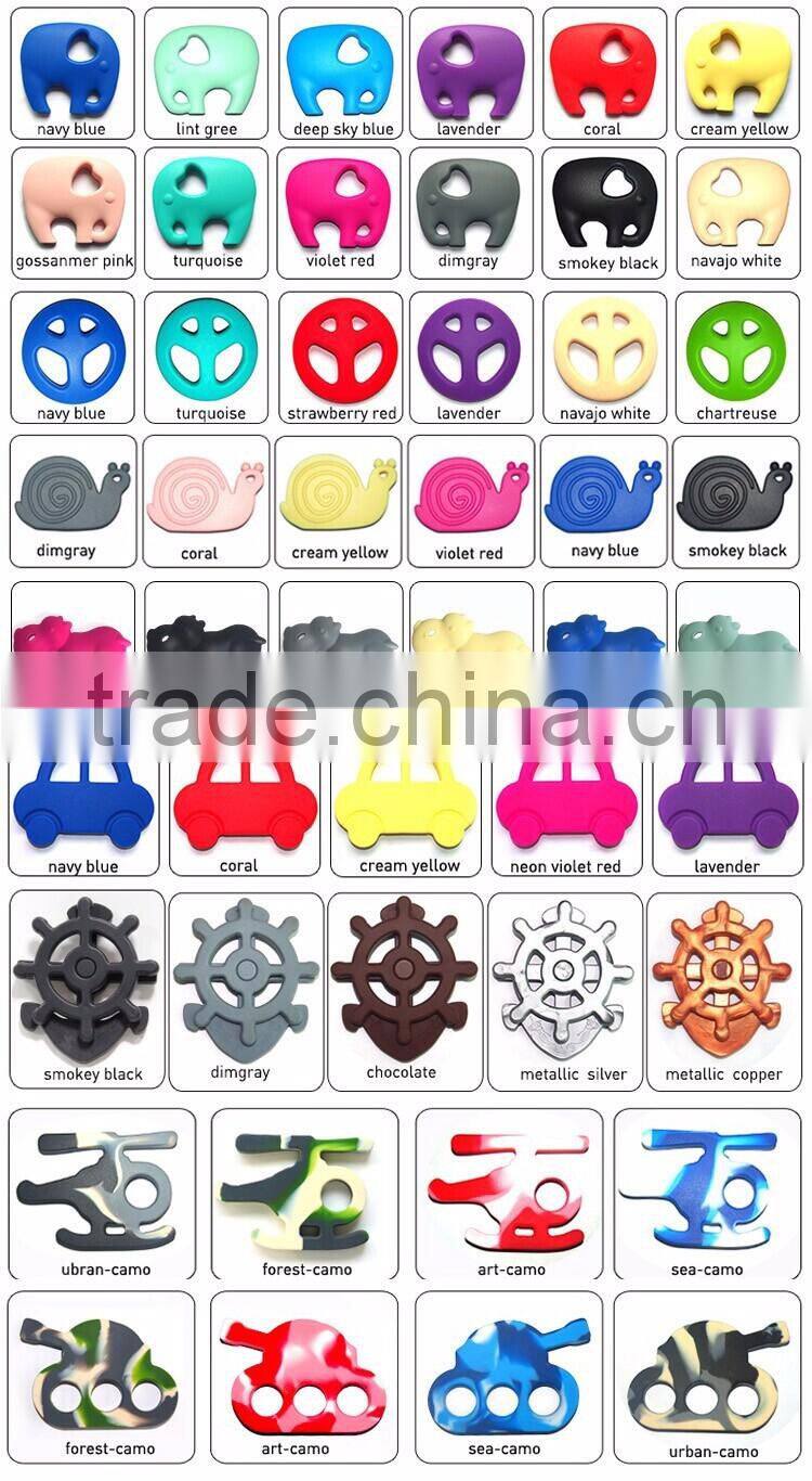New design cheap silicone teething items for baby