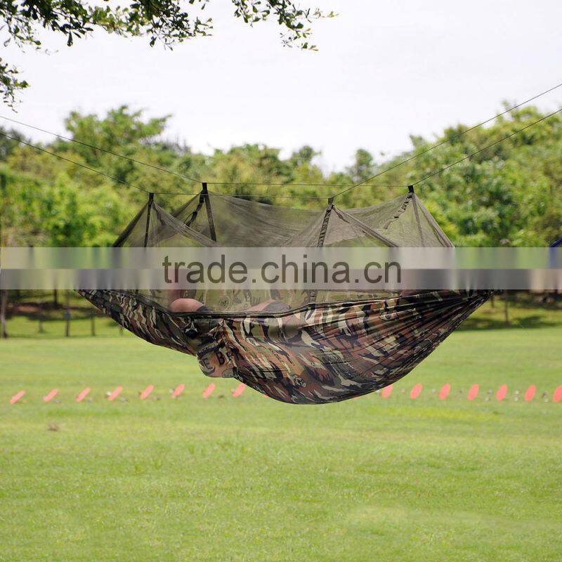 2017 Hot Sale Parachute Screen Hammock with Canopy for Outdoor Camping