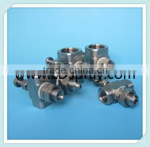 1/8",1/4",1/2" or 1" Adjustable pneumatic air atomizing atomizer nozzle