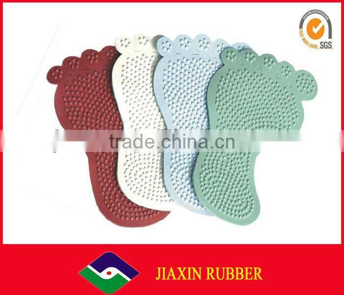 Morden colorful silicone red bath pvc/rubber mat JX-55079