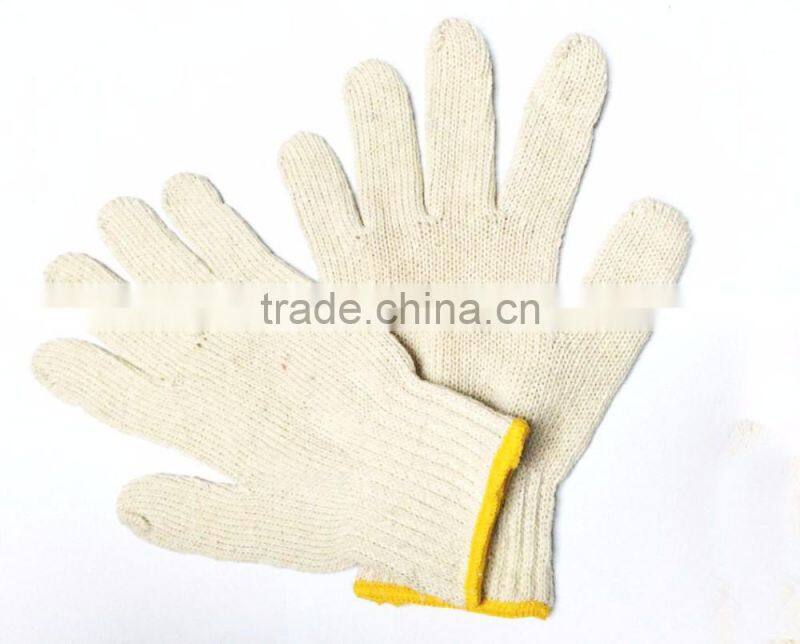 Knitted White Industrial Cotton Gloves