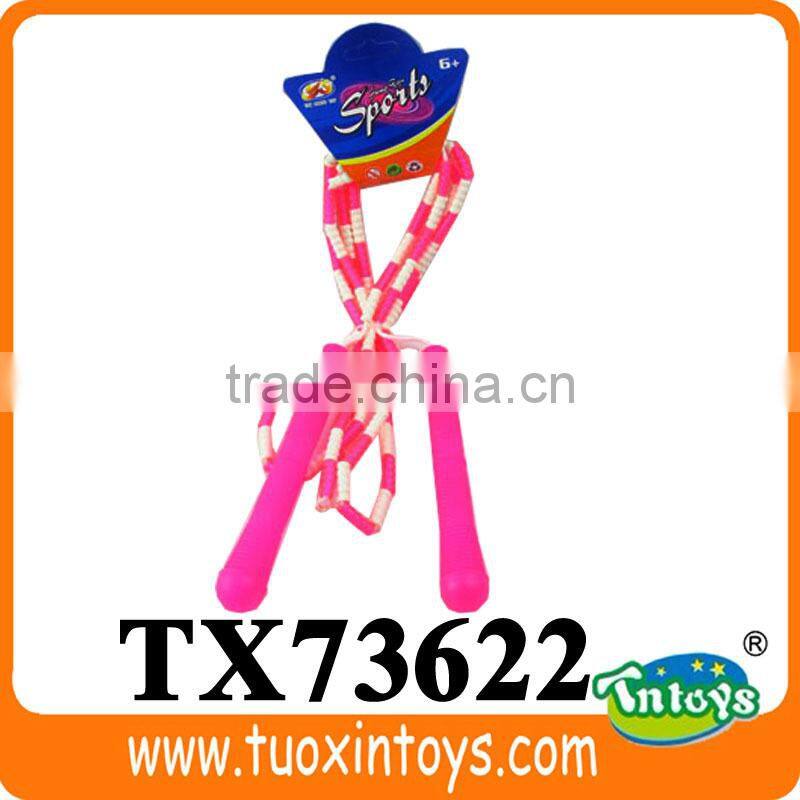 rope jump, beaded weighted jump rope with wooden handle