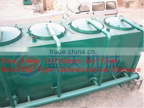 small type biomass briquette carbonization stove / air flow wood charcoal carbonization furance