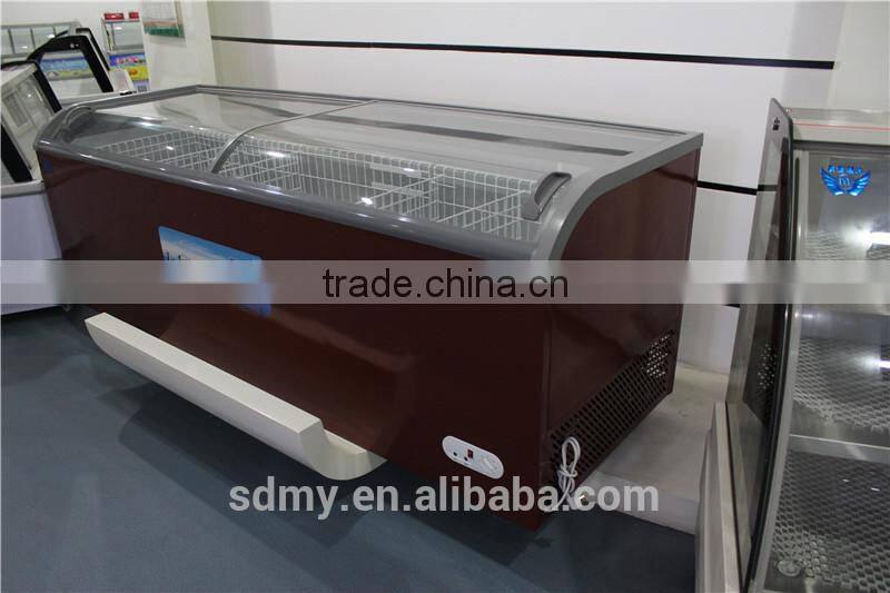 European Island Ark series supermaket freezer with CE/ fridge freezer / refrigerator for meat refrigerator showcase