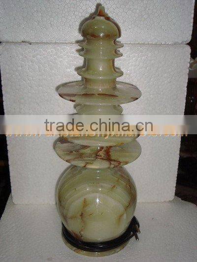 FACTORY PRODUCUNG FINE QUALITY LATEST DESGINE ONYX LAMPS HANDICRAFTS