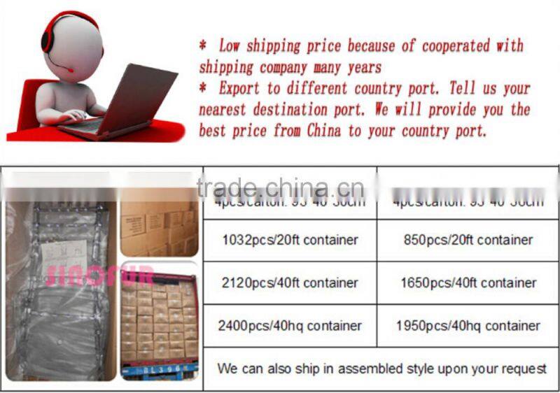 Great price Sinofur plastic napoleon chair