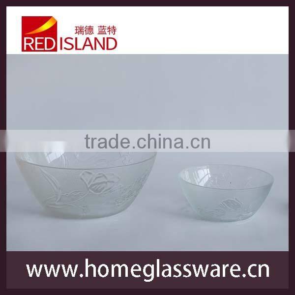 clear cheap crystal Glass Fresh Fruit Salad bowl