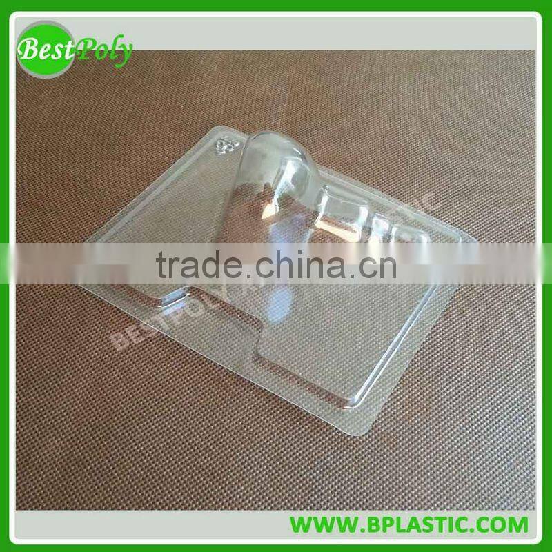 Top quality pvc pet candle clamshell packaging with clear