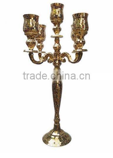 mosaic candelabra 9 arms mosaic wedding floor candelabra